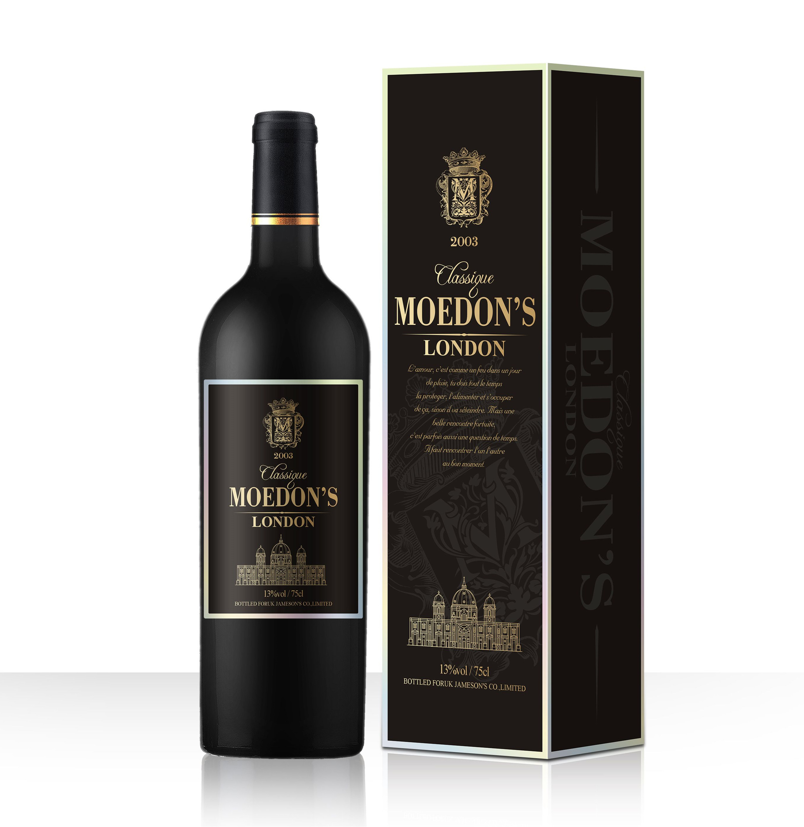 750ml Moedon's Red Wine