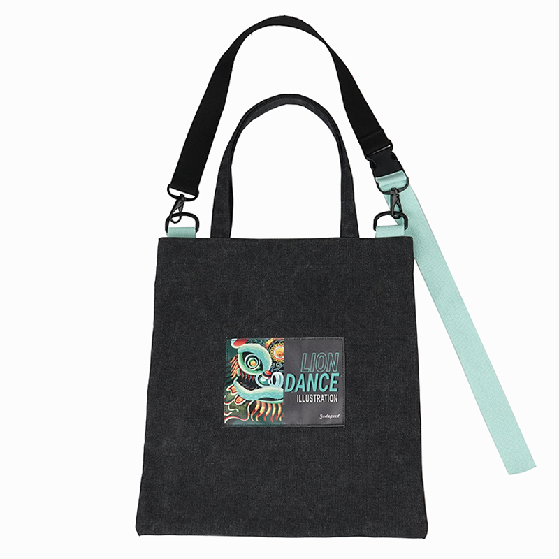 Portable canvas bag Customizable printing canvas bag ultra light gift shopping bag