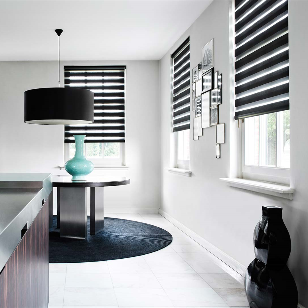 Zebra roller blind
