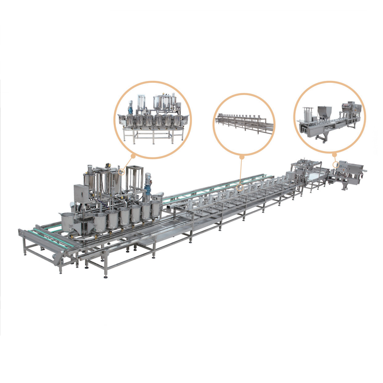 automatic production line for bean curd