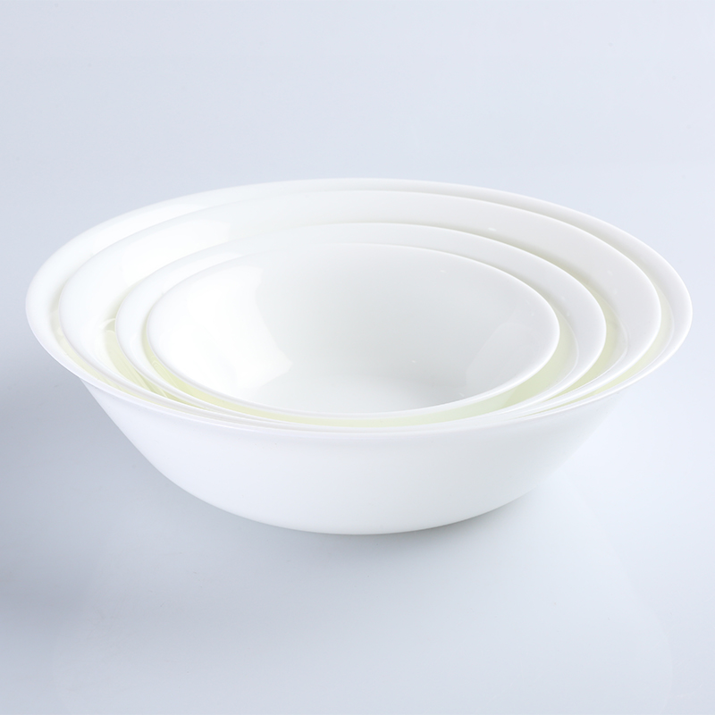 Opal porcelain glass plate