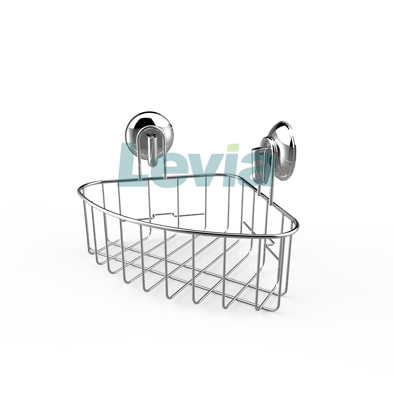Suction Shower Caddy, Corner Bathroom Basket Suction Cup Large Shower Caddy Bath Organizer Kitchen Storage Basket for Gel Holder Bathroom Storage Shampoo, Conditioner Suction Cup Shower Caddy | Shower Organizer for Shampoo with Hooks