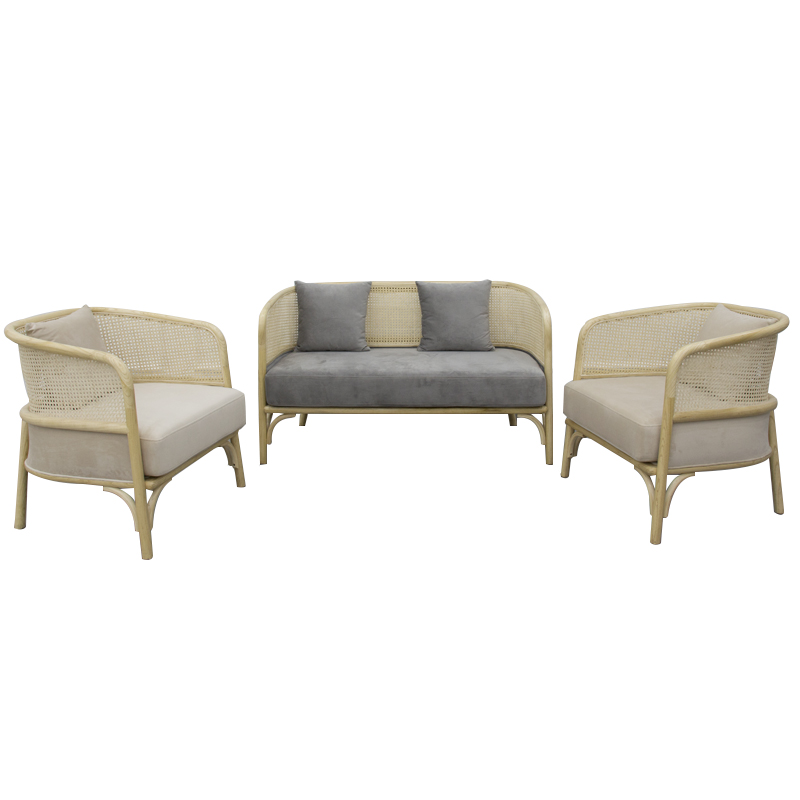 Wood sofa set