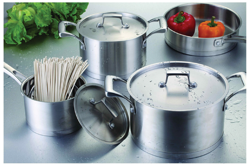 7pcs stainless steel cookware set(impact bottom)