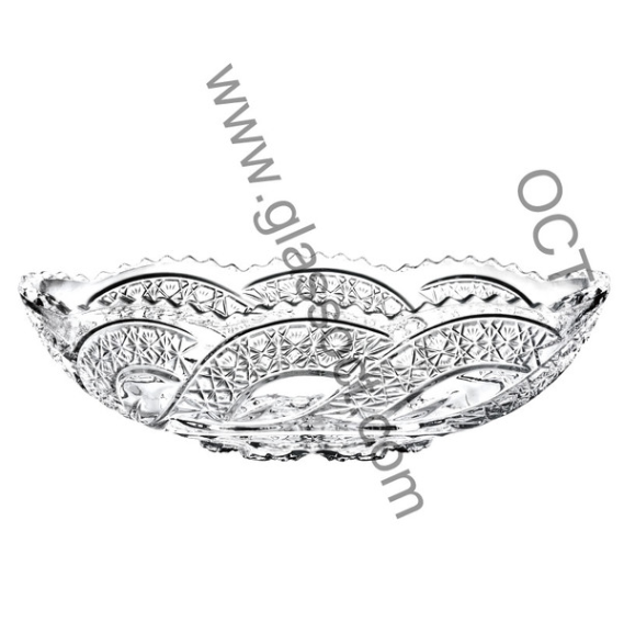 boal shape glass bowl/ oval glass bowl / salad bowl