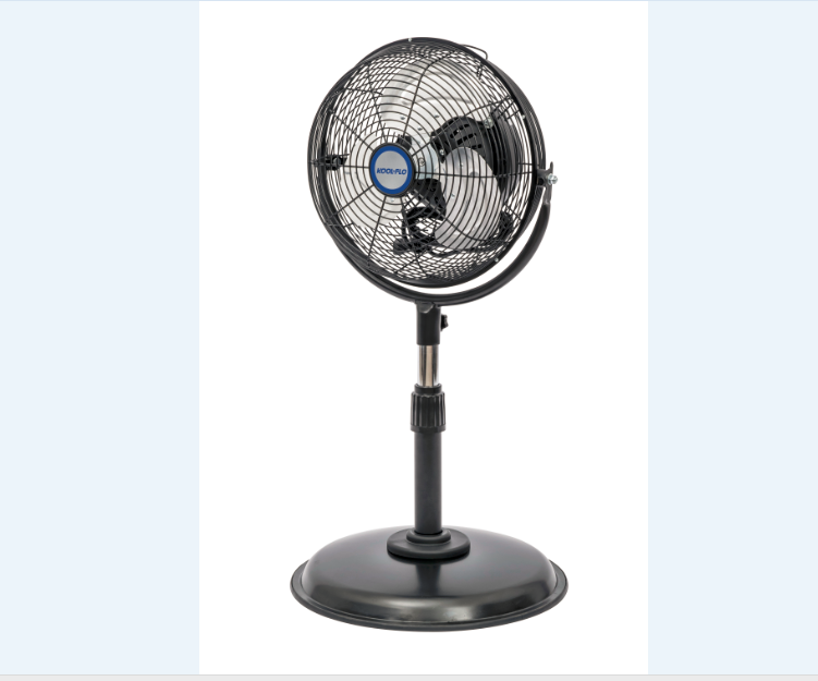 120V 12" Household Stand Fan with tilting fan head metal fan large air flow pedestal fan