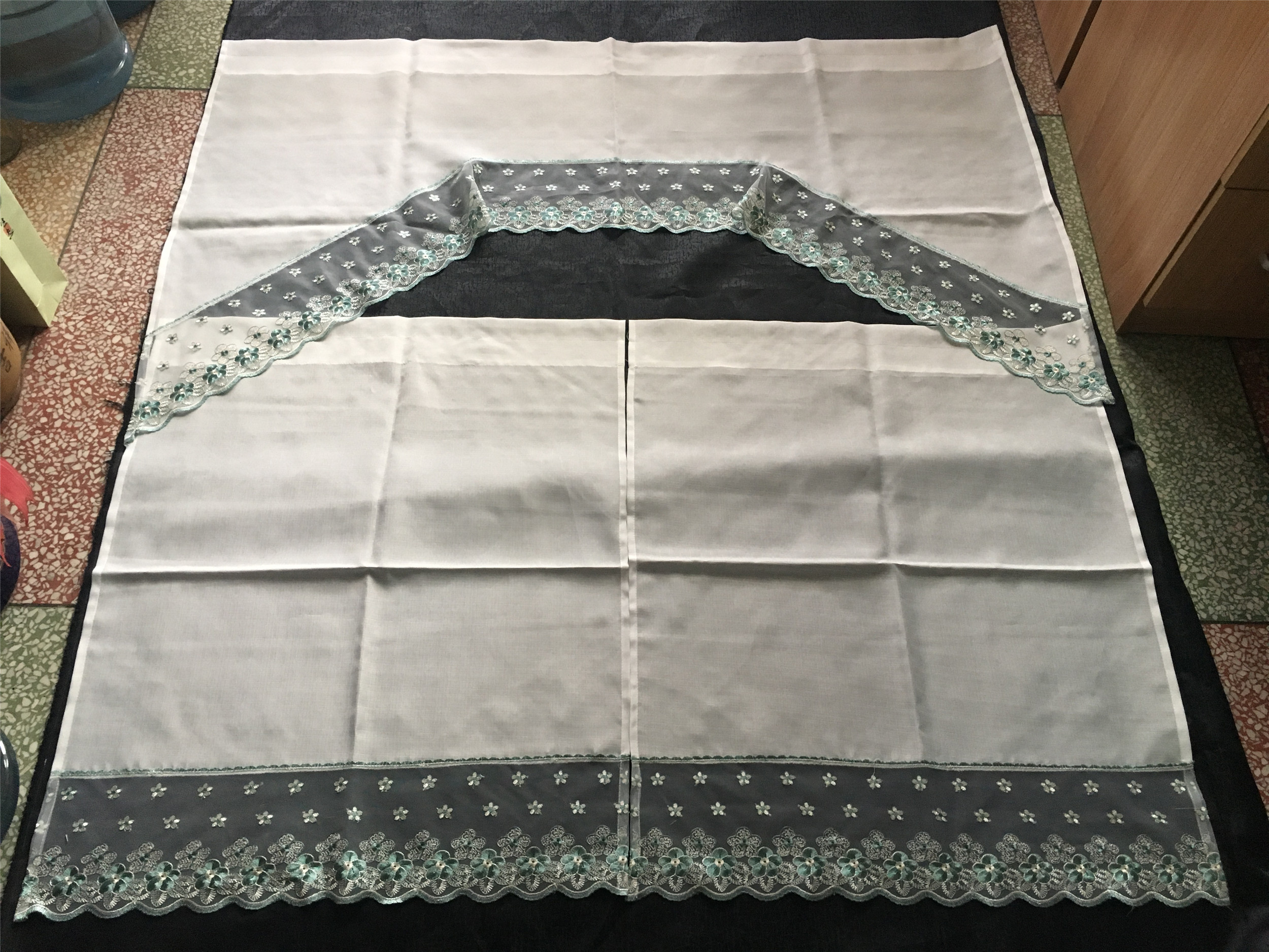lace kitchen curtain from manufacturer in China