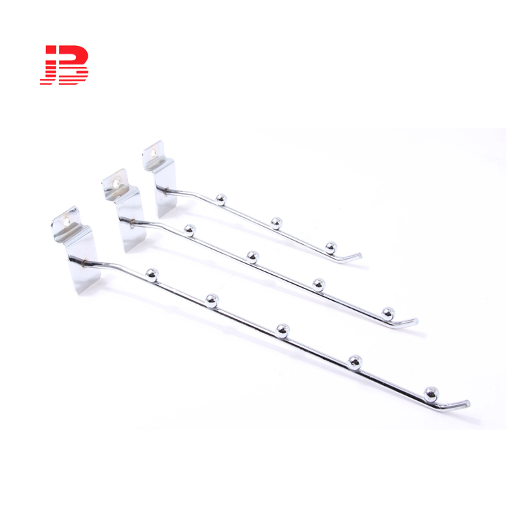 Slatwall hook with 7 beads