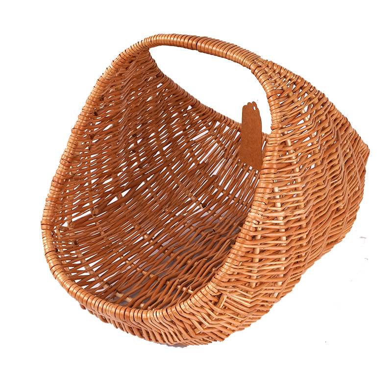 Customize Wholesale Willow Gift Packing Handmade Woven Fruit Storage Christmas Natural Wicker Basket