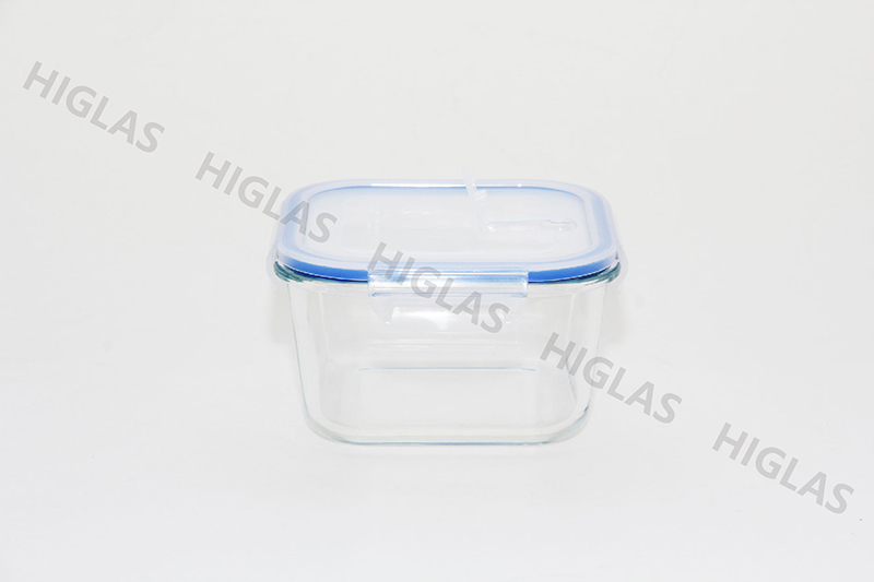 1.4l/0.95l Square Borosilicate Glass High Food Container With Vent In Pp Lid