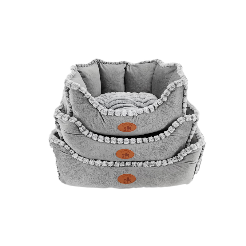 2020 new style gray cozy hand type pet dog bed