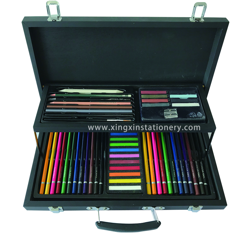 58pcs Wooden Box Art Set