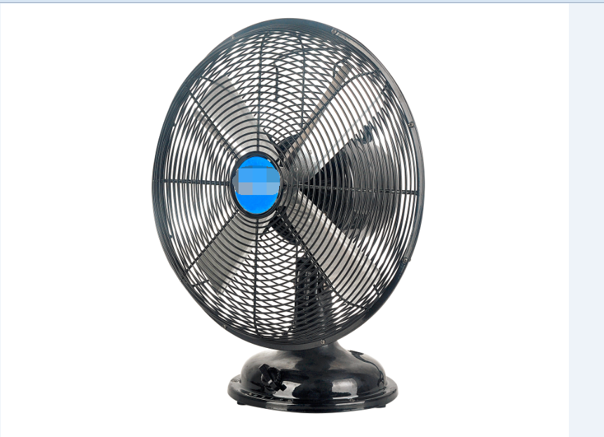 120V 12" Household Retro Metal Table Fan Vintage Look Oscillating desktop