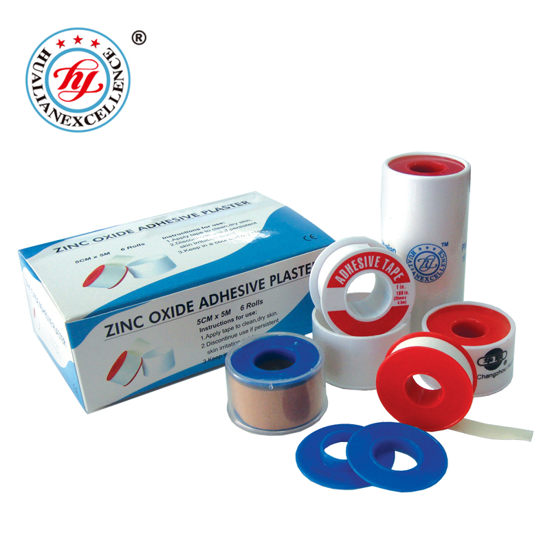 Types medical plaster best natural glue surgical zinc oxide adhesive non stretch tape gold supplier