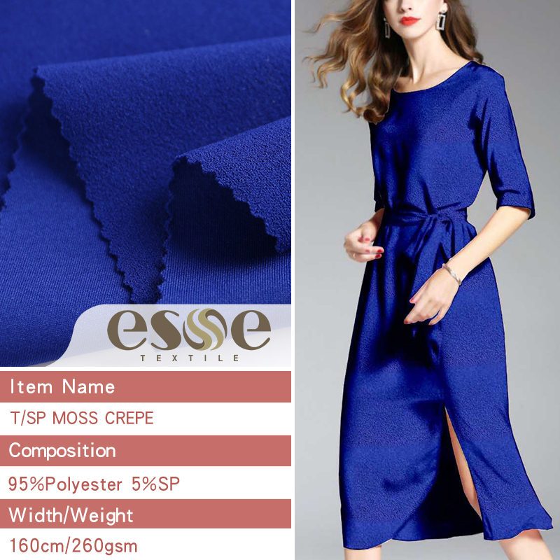 Esse Textile T/Sp False Twist Moss Crepe Fabric