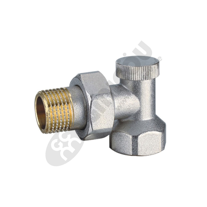 Angle backwater heating valve with female thread