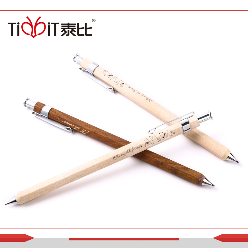 Mechanical pencil-imitated wood