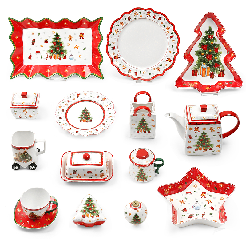 Christmas Tree Design Porcelain Ware Table Ware