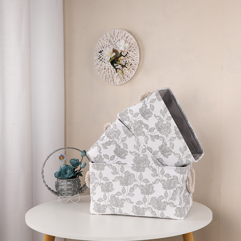 Fabric storage baskets