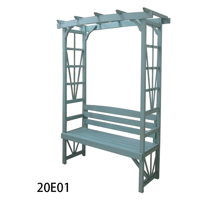 bench with lattice