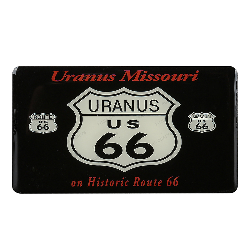 Custom decor souvenir retro style Aluminum tin cafe bar Metal Fridge Magnet