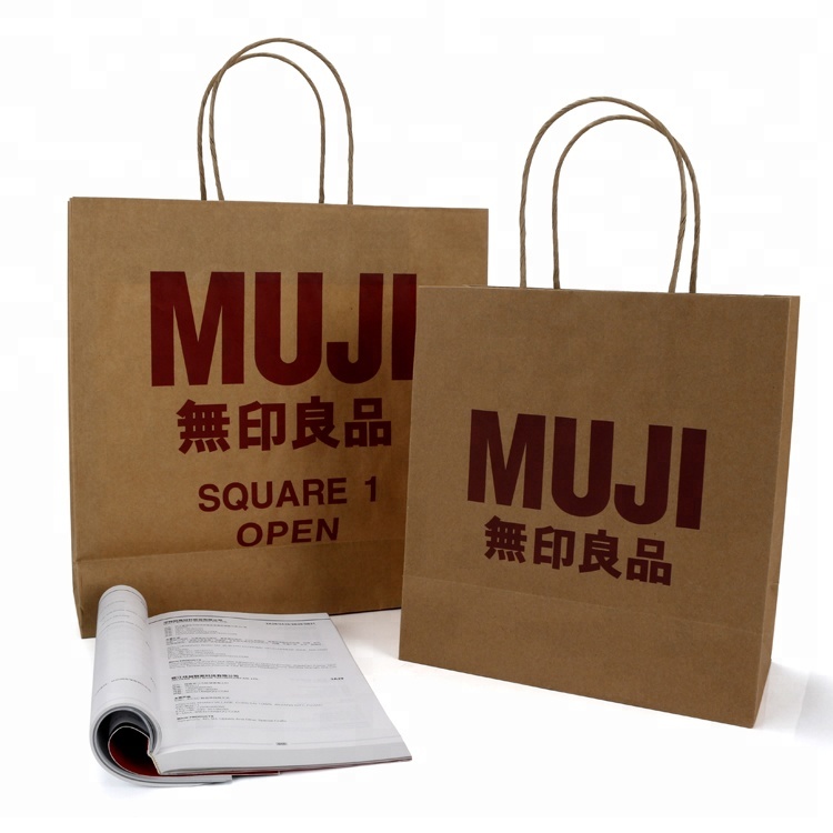 Turn Top Twist Handle Paper Shopping bag