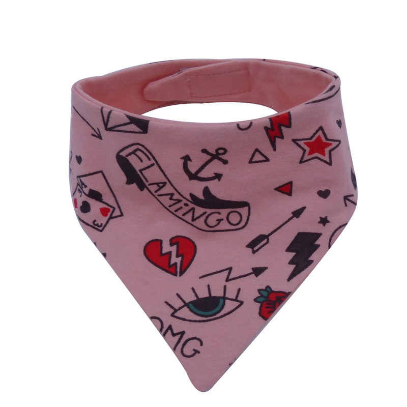 100%Cotton Interlock Printed Baby Bibs
