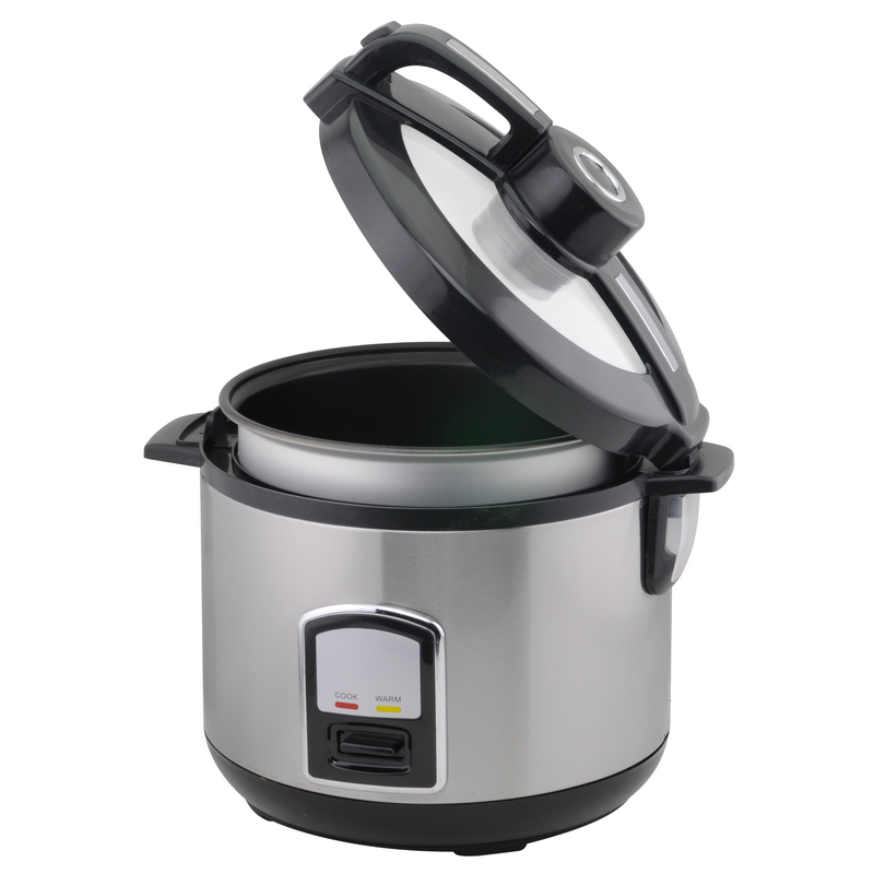 Electric Deluxe Rice Cooker with tempered Glass lid 1.8L