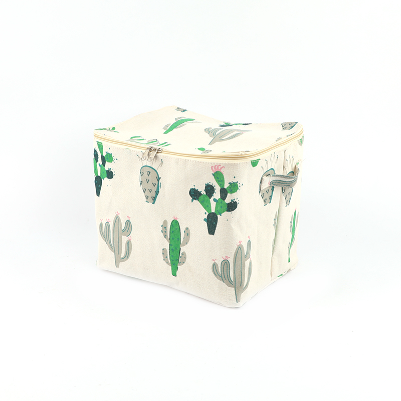 Zipper bag cloth art storage basket