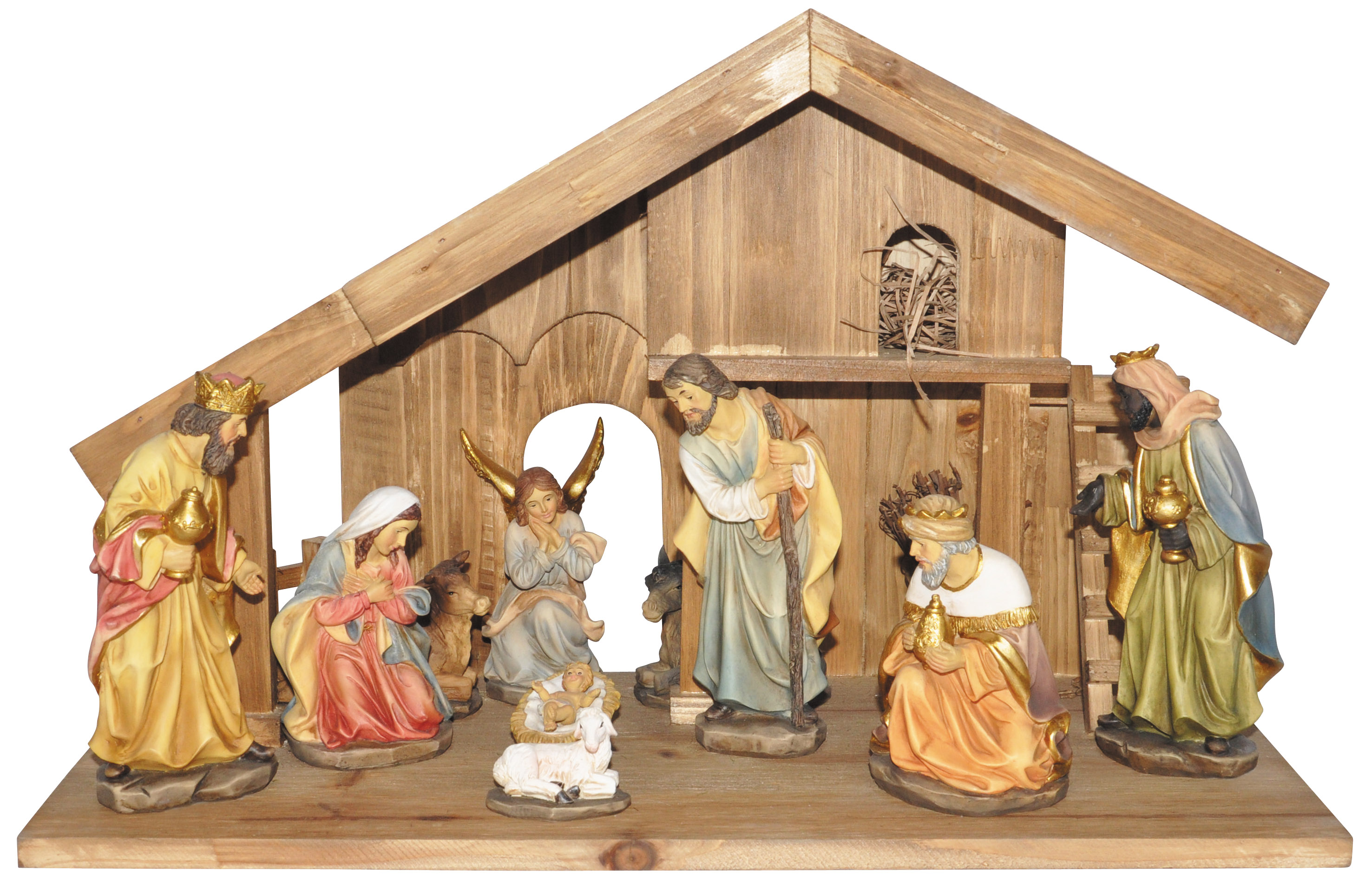 Nativity wood stable