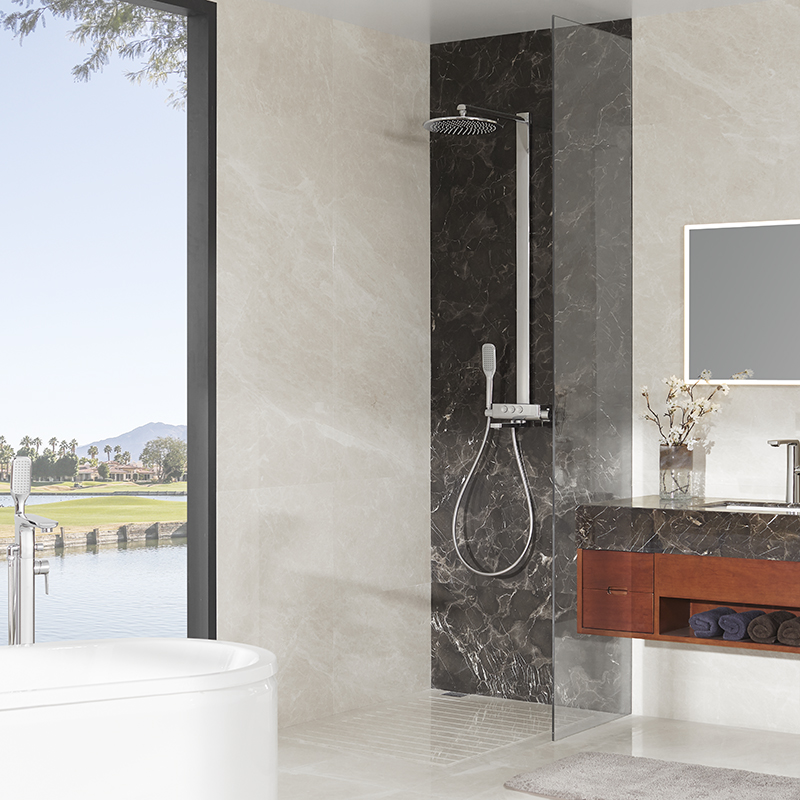 FLOVA Thermostatic bath/shower mixer with GoClick-3