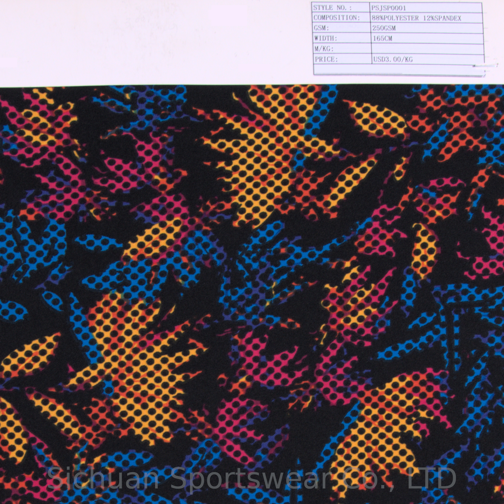 Screen Print Jersey Of Sportswear Fabric