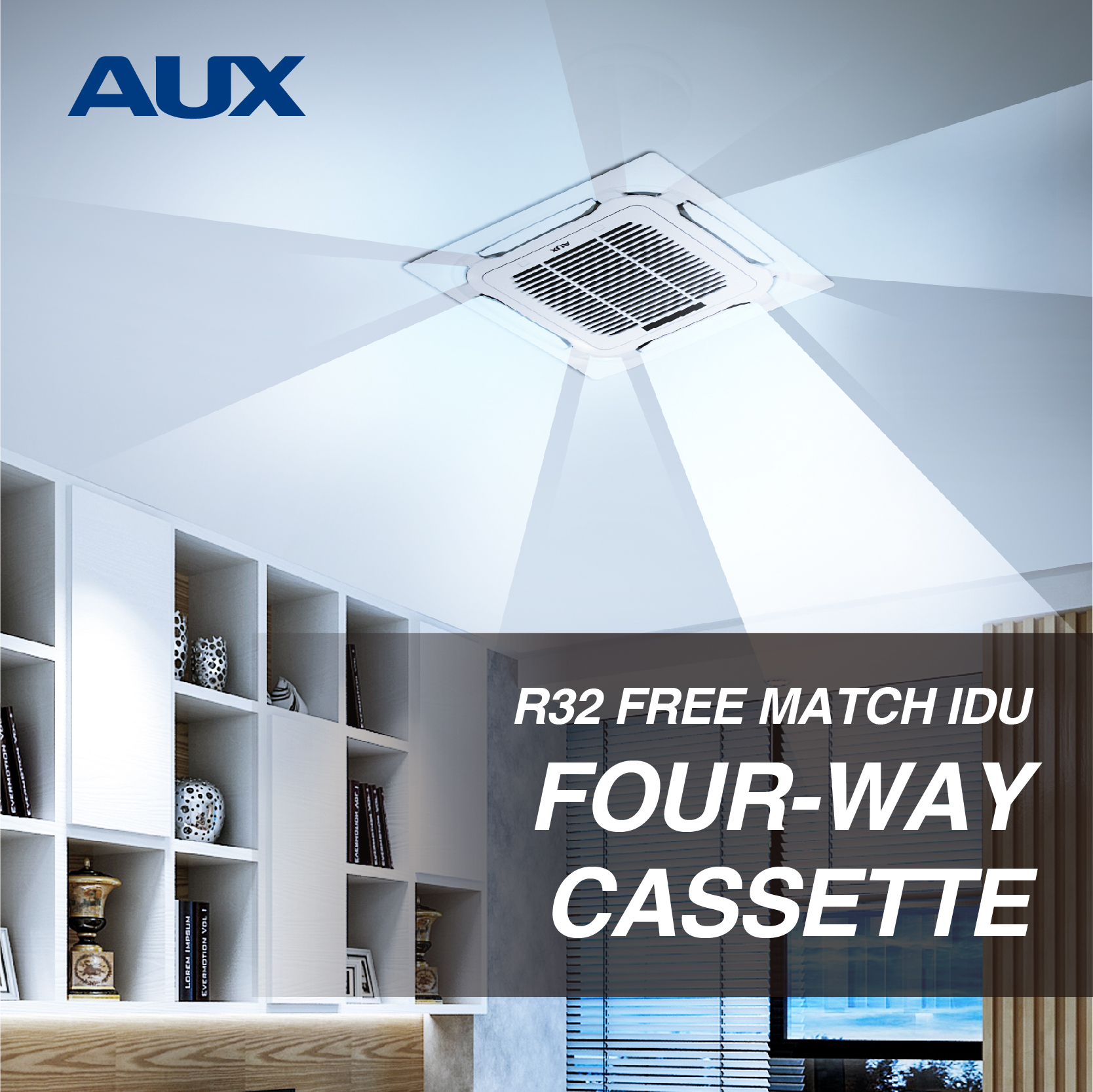 R32 Free Match Idu Four-Way Cassette