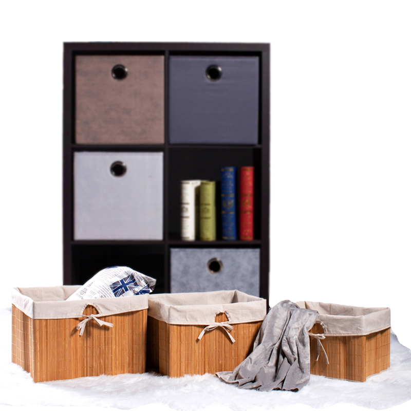 Bamboo Storage Bin Sets