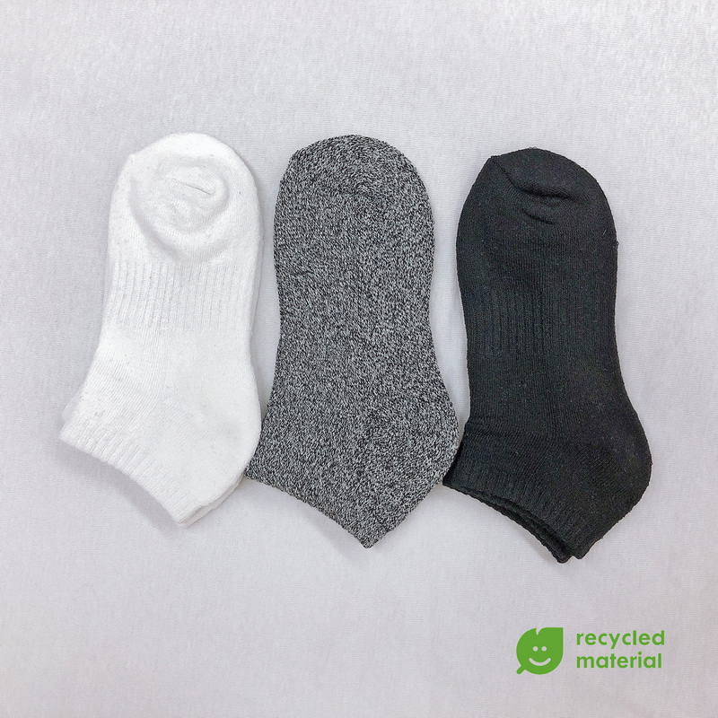 Women's half terry recycle cotton sport socks
