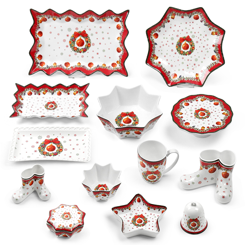 Christmas Bauble Design Porcelain Ware