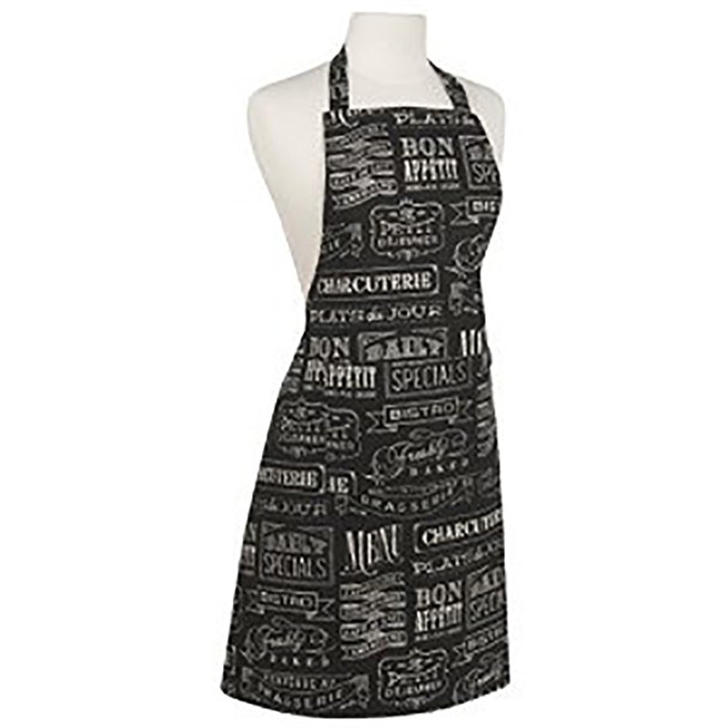 Advertising Apron with logo custom in polyester letter printed oil proof printed apron