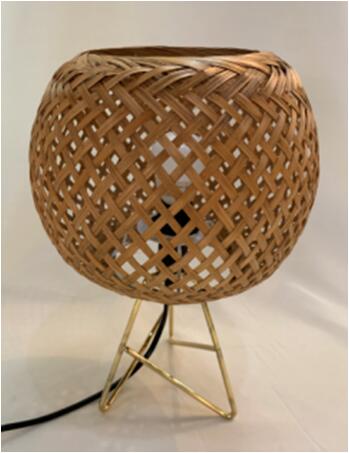 Rattan table lamp