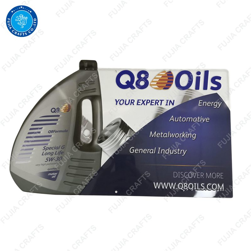 Customized personalized embossed irregular tin sign