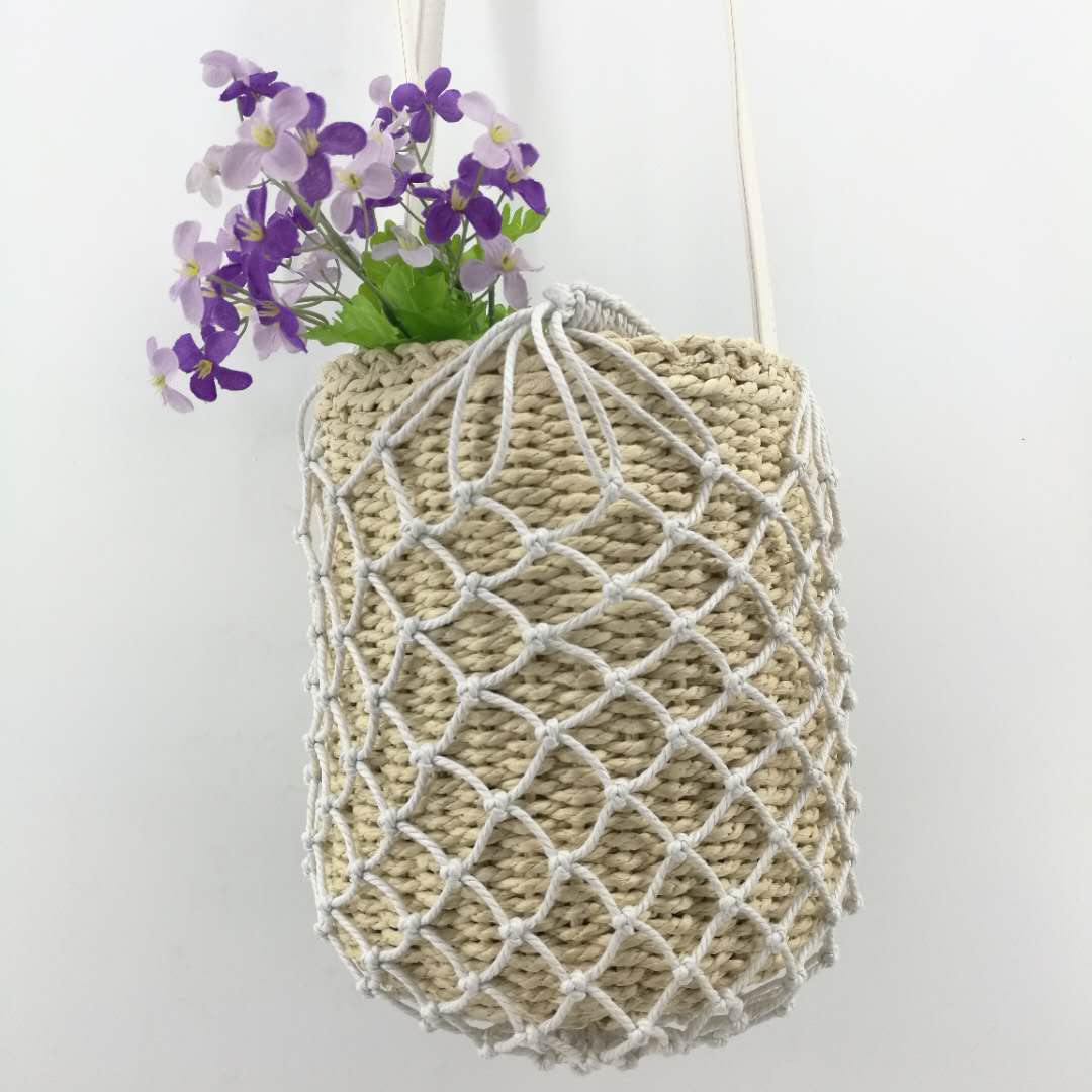Paper straw bag, croochet bag ,beach bag