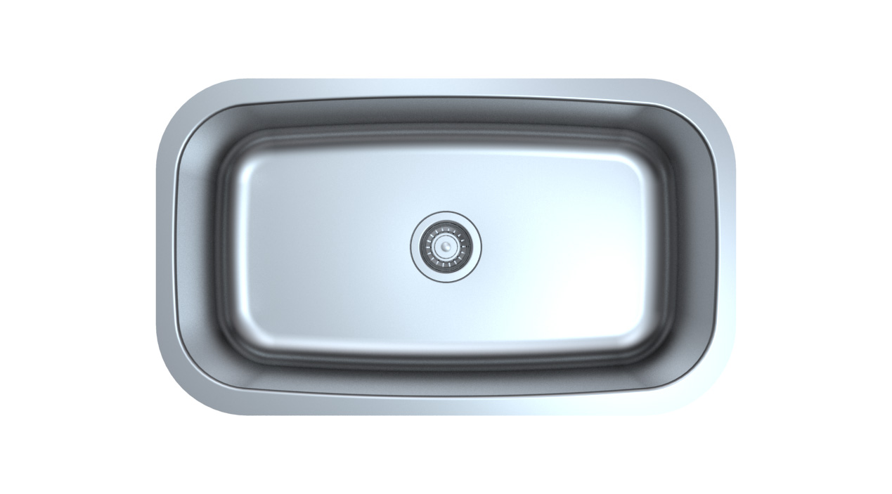 Stainless Steel Undermount Single Bowl Sink 3118