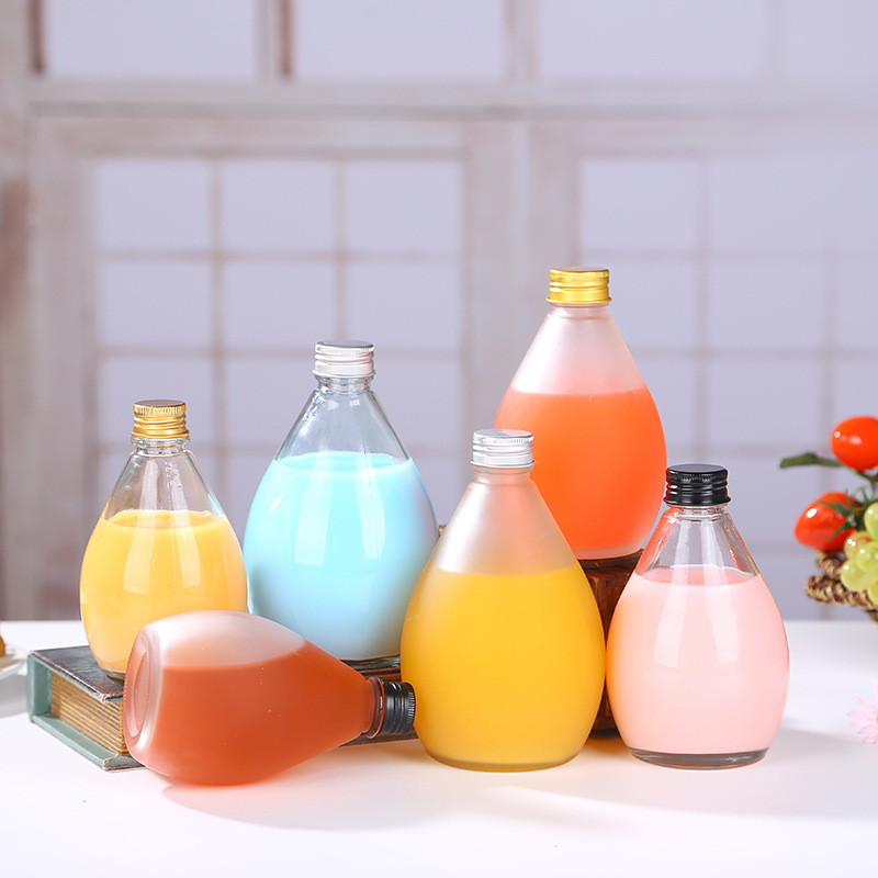 350ml glass bottle for milk, beverage & coffee