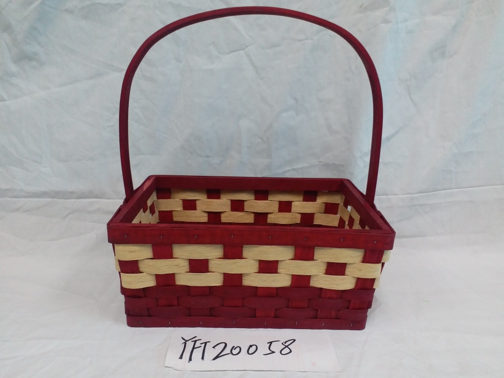 Gushi Yufeng Eco-friendly New Nice Design Wicker Gift Fruit Basket with handles
