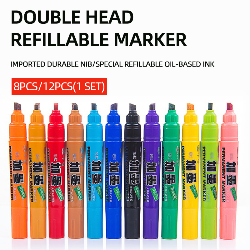 Double Head Refillable Marker Sm392