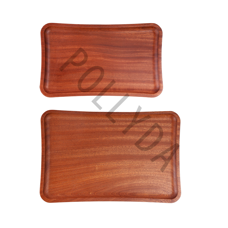 Sapele Wood waist slimming snack tray SAC610