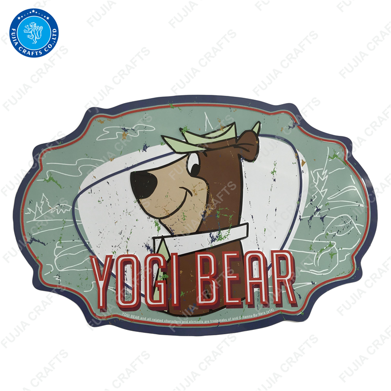 Wholesale promotional factory custom irregular vintage retro embossed printing hanging metal wall art decorWholesale promotional factory custom irregular vintage retro embossed printing hanging metal wall art decor