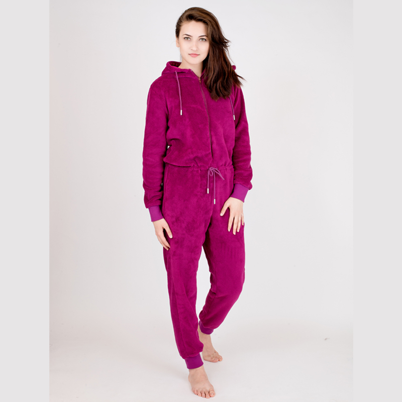 Super Soft Coral Fleece Jumpsuit
