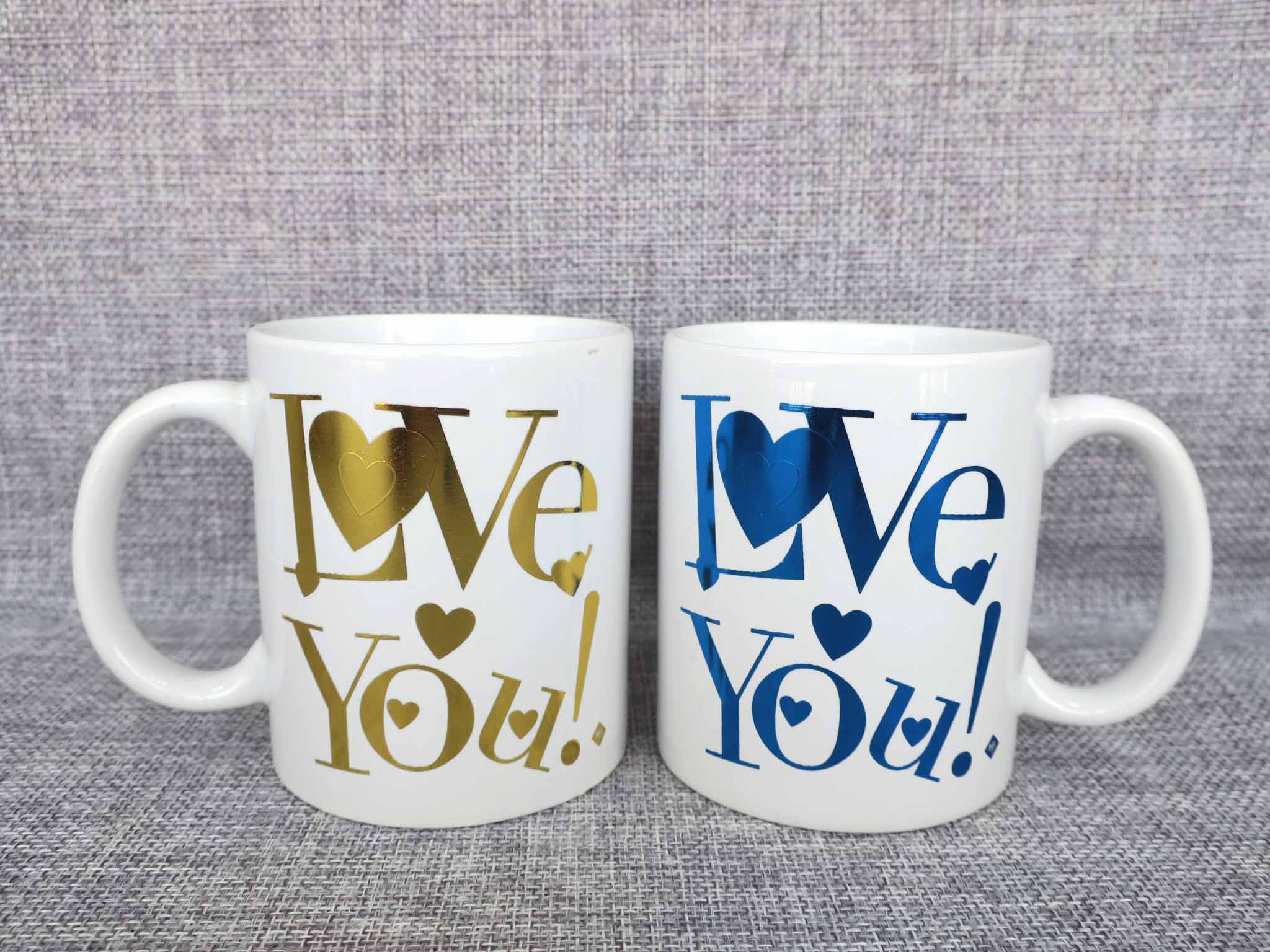 11oz ceramic hot stamp coffee mug promotion gift cup，real gold design, gold mug