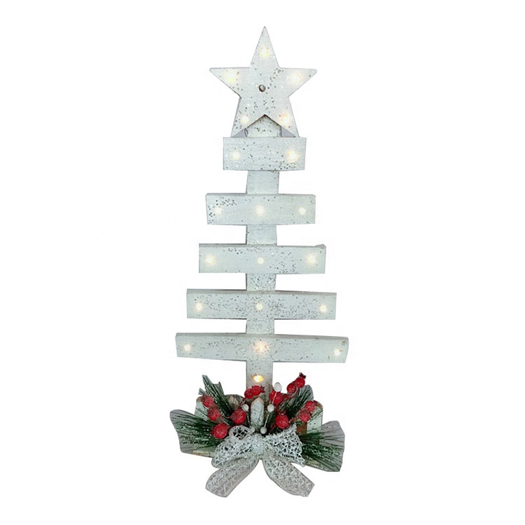 Kingwillow China Supply Handmade Customized Christmas Decorations christmas tree decoration wood christmas tree