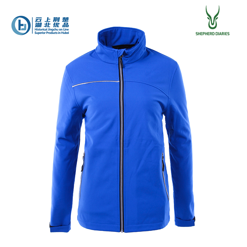 Men's stand collar softshell jacket